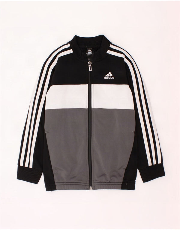 Jachetă de trening pentru băieți Adidas 5-6 ani, negru, poliester