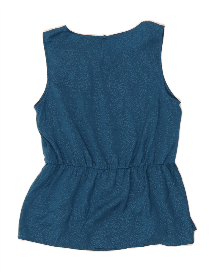 MOSSIMO Womens Sleeveless Blouse Top UK 16 Large Blue Spotted Polyester Vintage Mossimo and Second-Hand Mossimo from Messina Hembry 