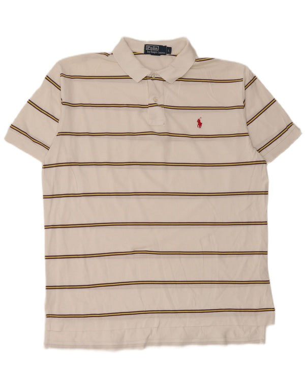 Cămașă polo Polo Ralph Lauren pentru bărbați, bumbac cu dungi albe mari