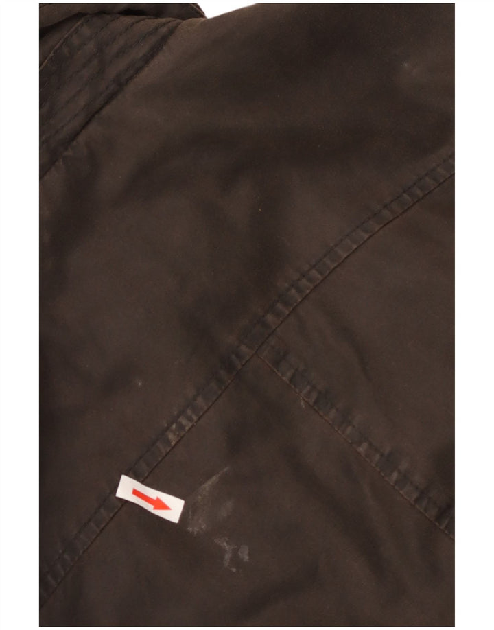 Jachetă ceară cu glugă militară pentru femei Fat Face UK 10 Maro mic