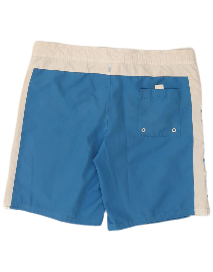Sundek Pantaloni scurți de înot grafic pentru bărbați XL, albastru, poliester color bloc