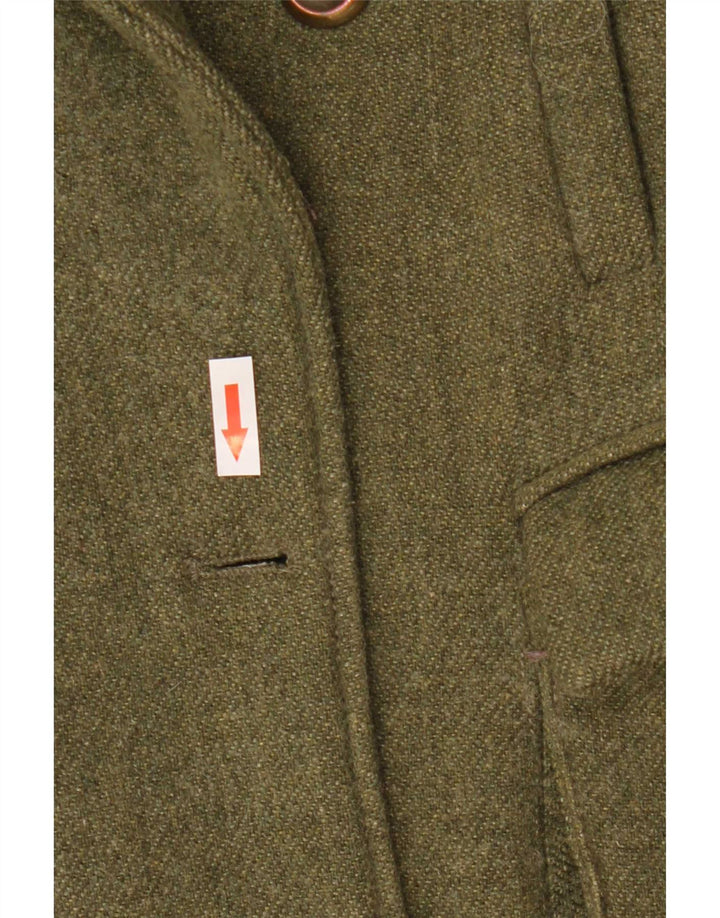 Jachetă Blazer pentru femei Zara, cu două piepturi, UK 12 Poliester kaki mediu