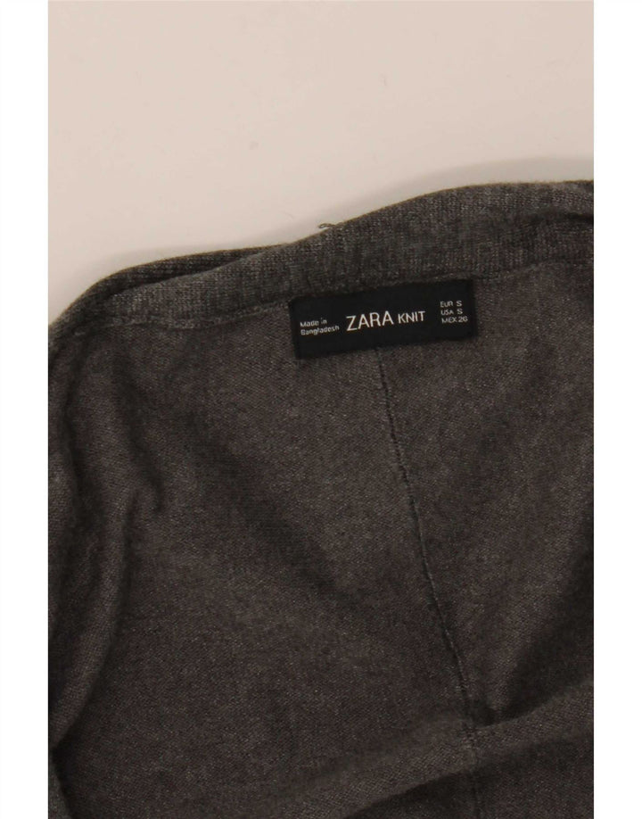Pulover cardigan deschis pentru femei Zara UK 10 Small Gri