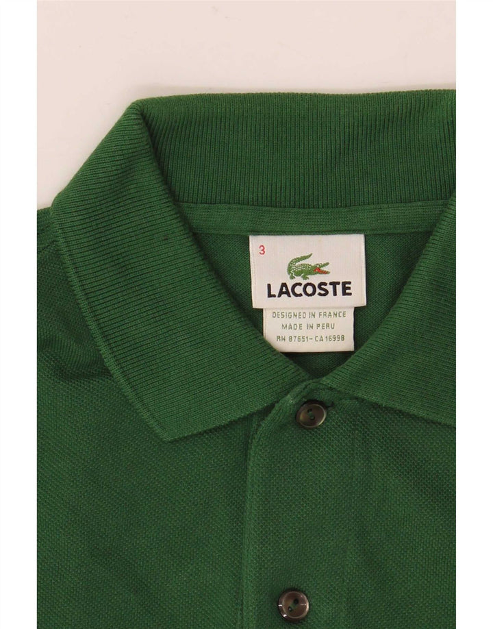 Tricou polo pentru bărbați Lacoste Mărimea 3 Mic Verde