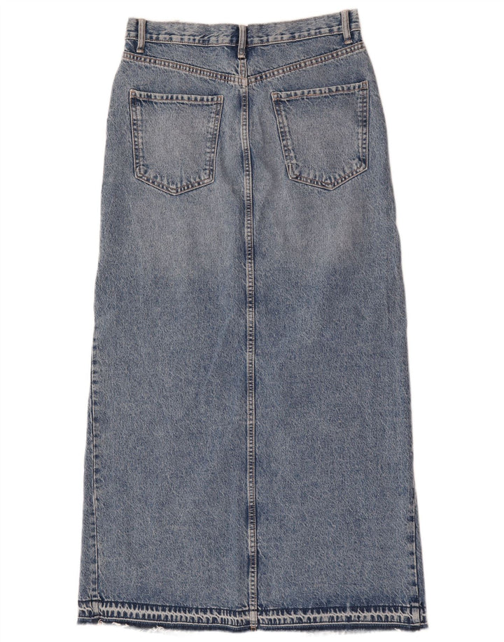 Fusta Maxi Denim Zara Femei Mediu W28 Bumbac Albastru