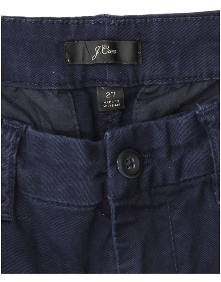 Pantaloni chino slim pentru femei J. Crew L27 L26 bumbac bleumarin