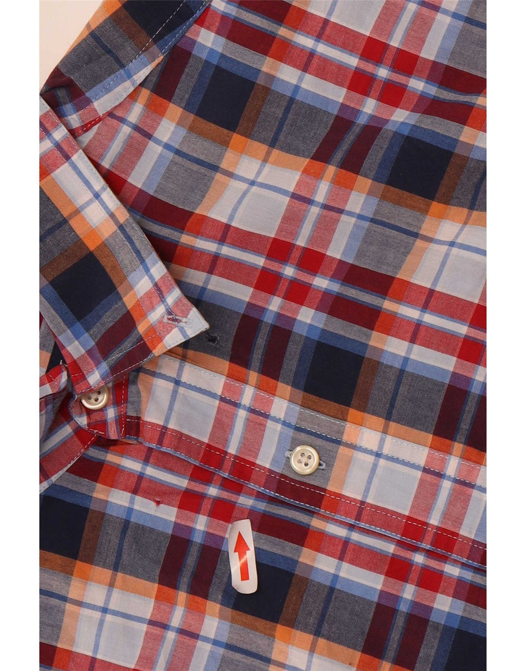 Cămașă cu mânecă scurtă pentru bărbați Chaps, bumbac cu carouri multicolore
