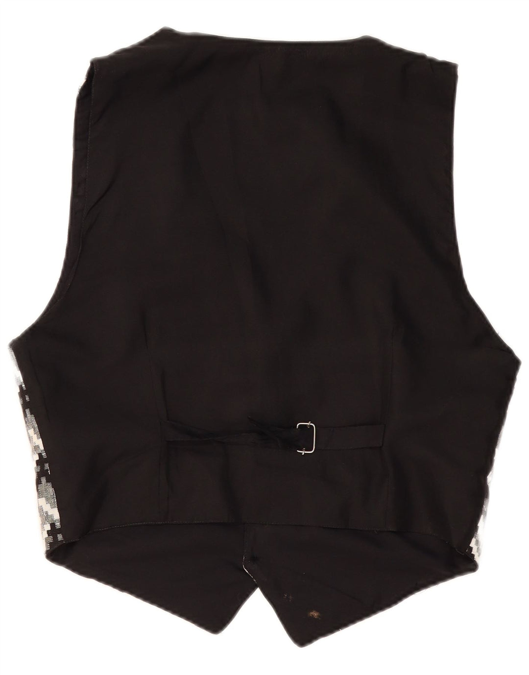 Vestă vintage pentru bărbați, mare, neagră, geometrică