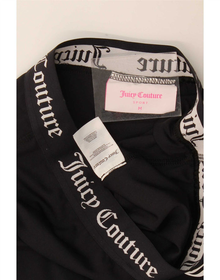 Juicy Couture Leggings cu grafică pentru femei UK 12 Poliester mediu negru
