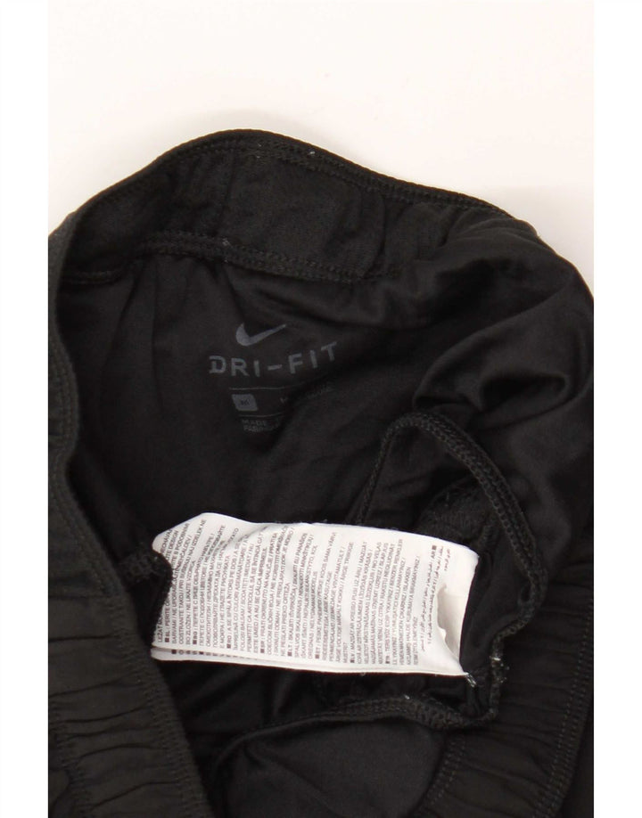 Pantaloni scurți sport Nike Dri Fit pentru femei, poliester mediu negru