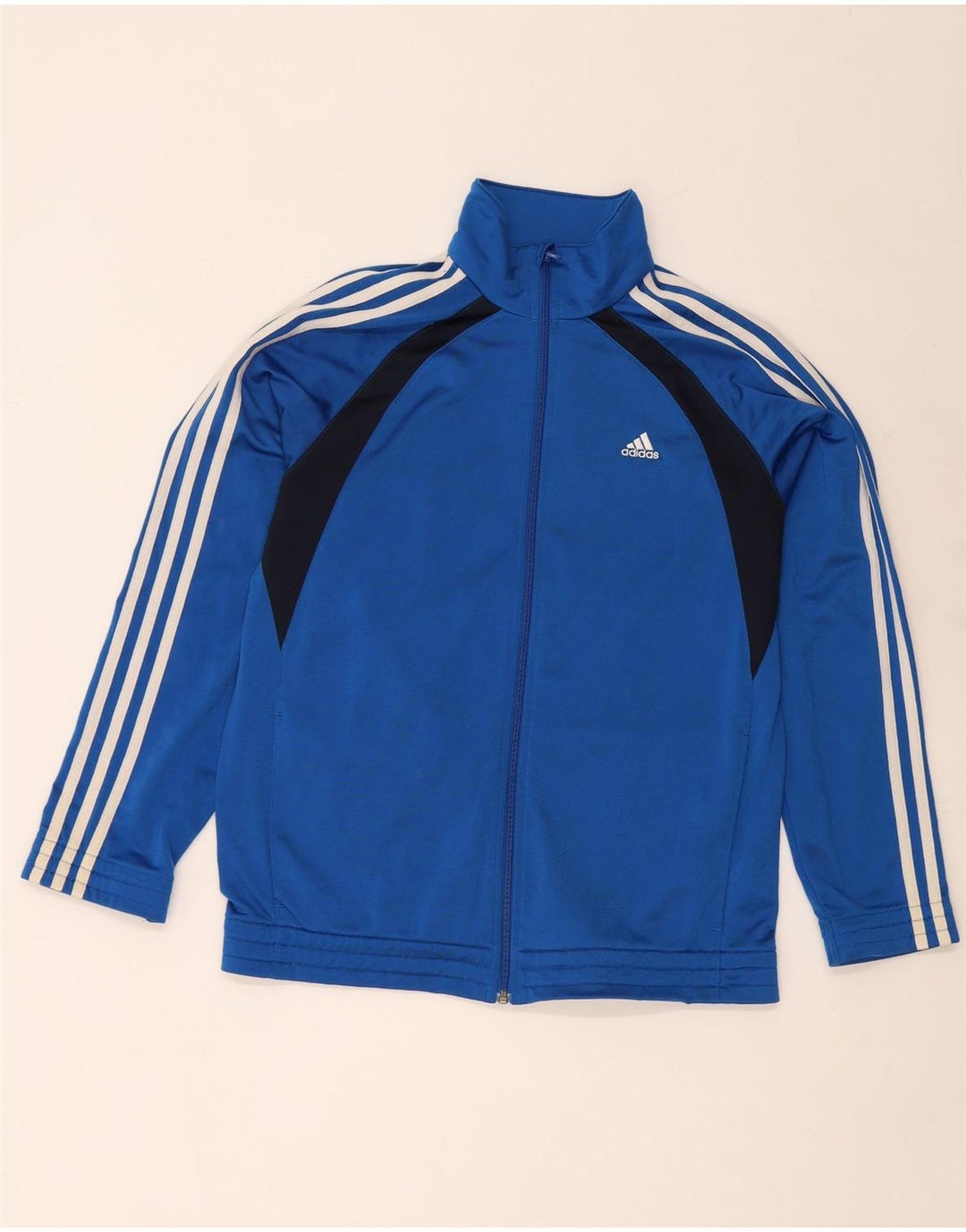 Jachetă de trening pentru băieți Adidas 15-16 ani, albastru, poliester