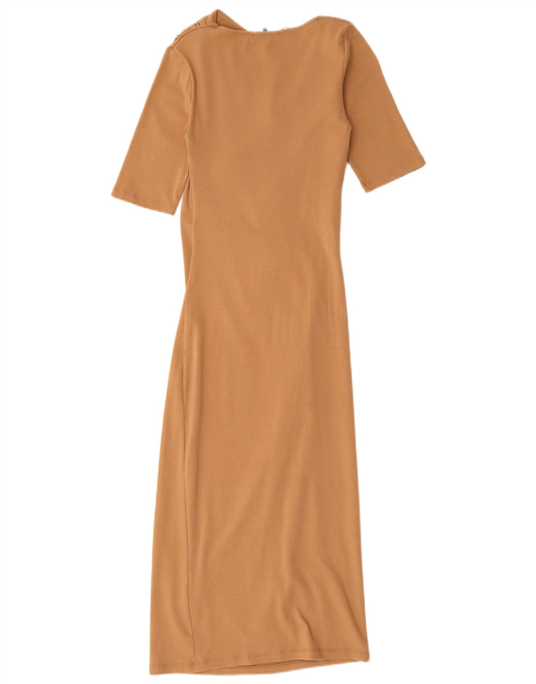 Rochie Maxi pentru Damă Zara UK 8 Small Beige Bumbac