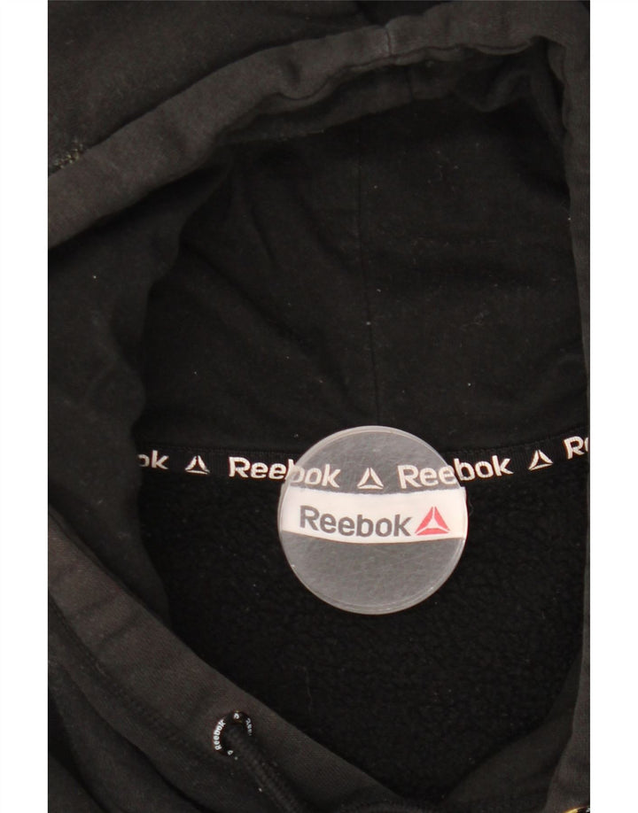 Jumper Reebok pentru bărbați cu glugă grafică, mare, negru