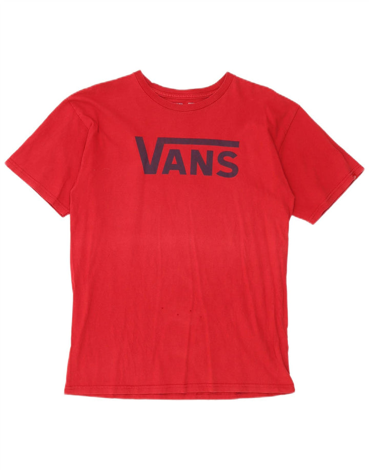 Tricou grafic clasic pentru bărbați Vans Top, bumbac roșu mediu