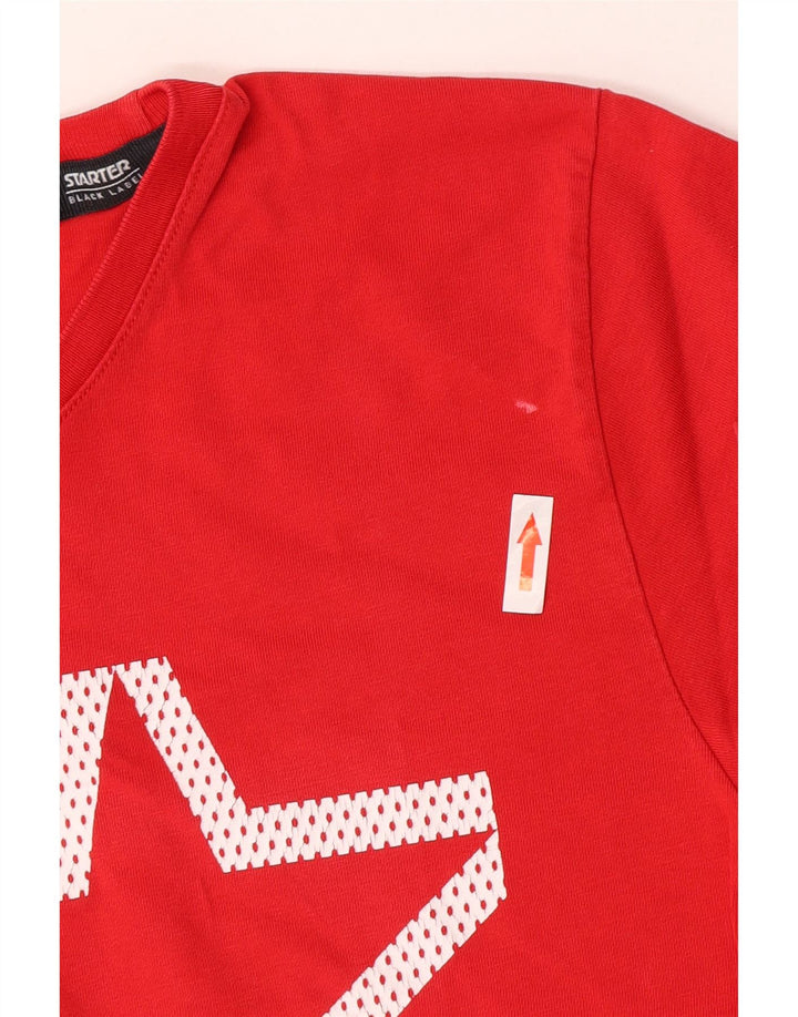 Tricou grafic pentru bărbați Starter Top Bumbac Roșu Mediu