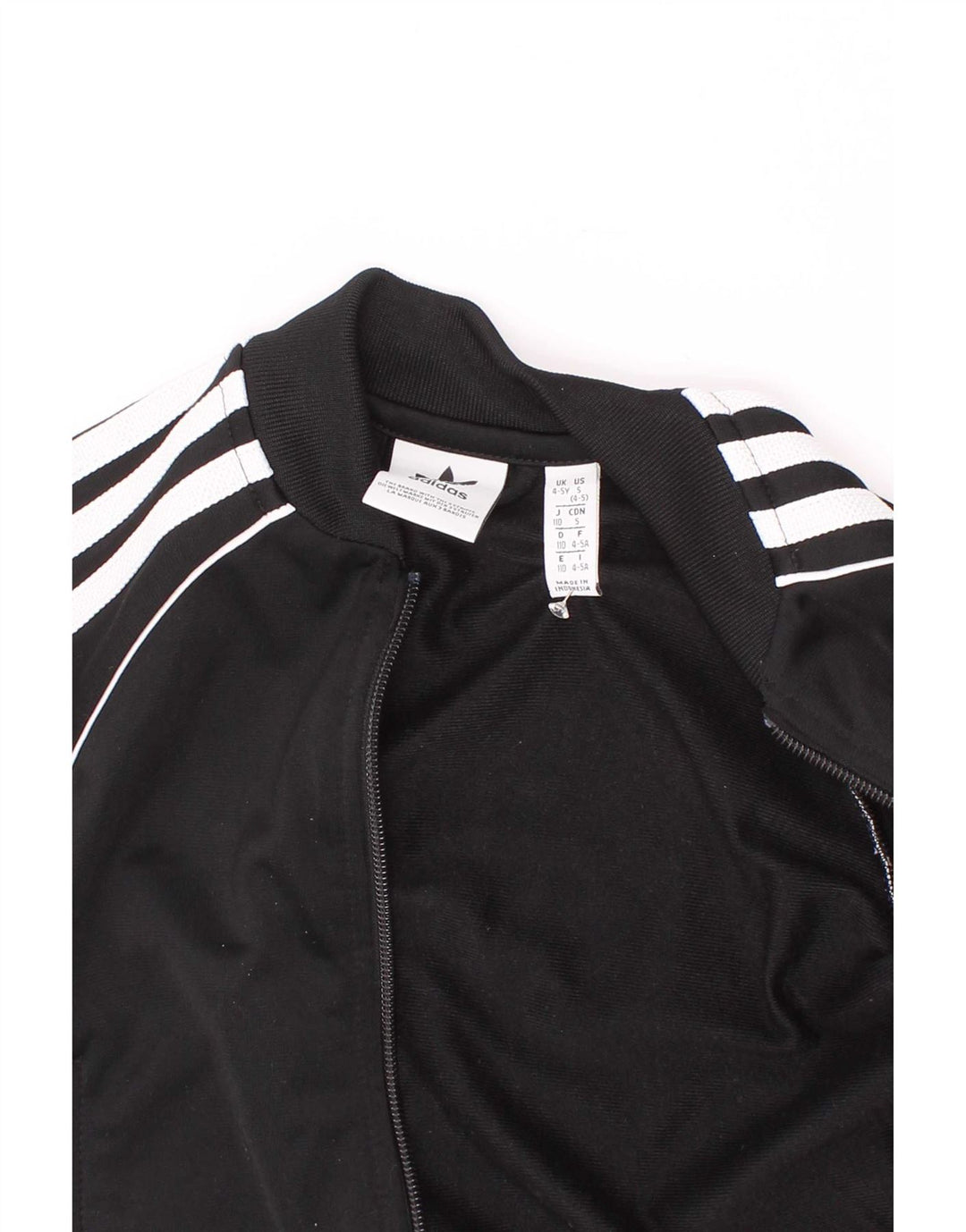 Jachetă de trening pentru băieți Adidas 4-5 ani poliester negru