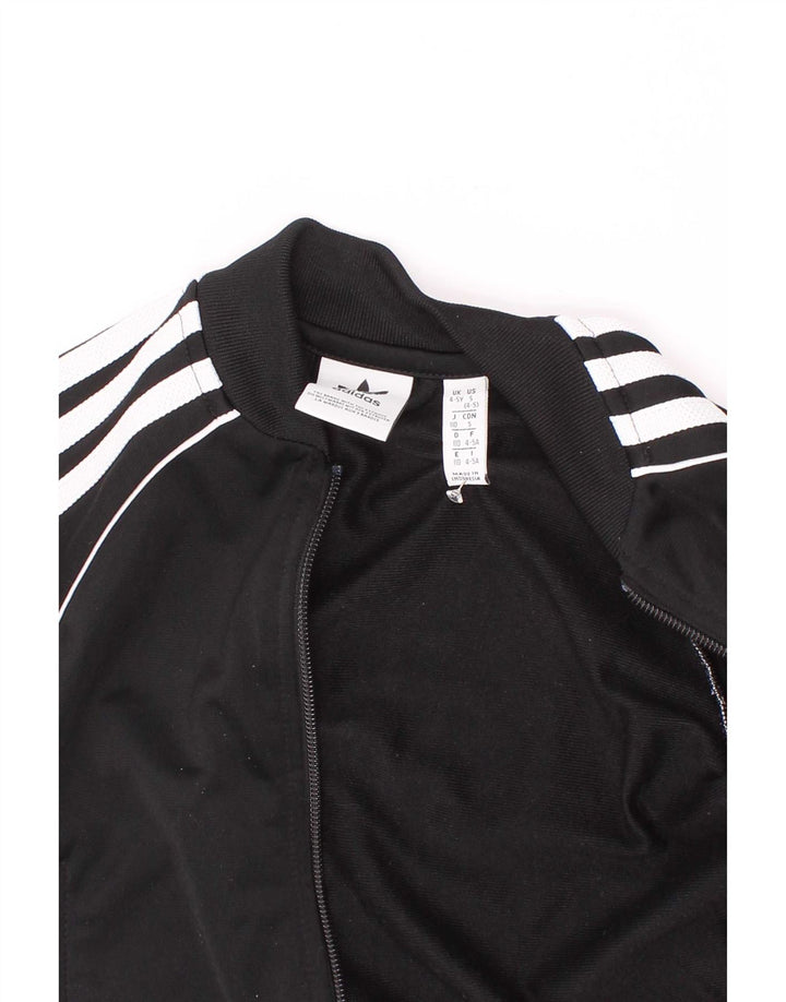 Jachetă de trening pentru băieți Adidas 4-5 ani poliester negru
