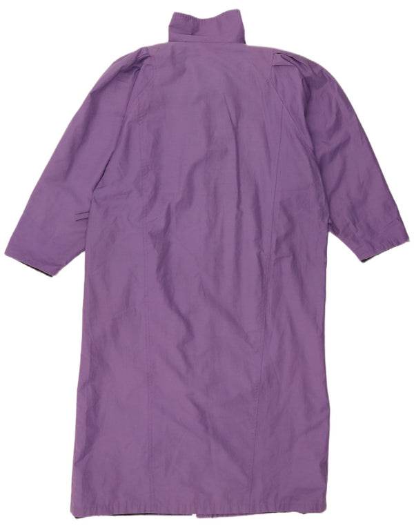 Pardesiu supradimensionat vintage pentru femei UK 18 XL violet