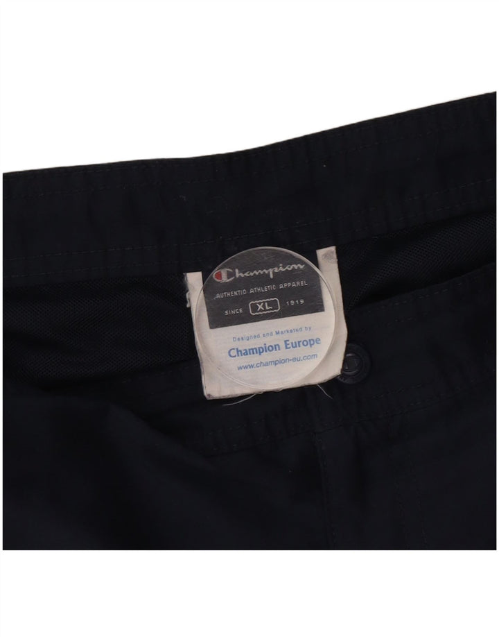 Pantaloni scurți sport grafic pentru bărbați Champion XL, poliester bleumarin