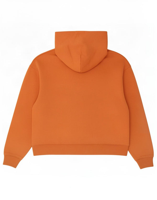 Calvin Klein Jeans Pulover pentru femeie cu glugă, UK 16, mare, portocaliu, bumbac