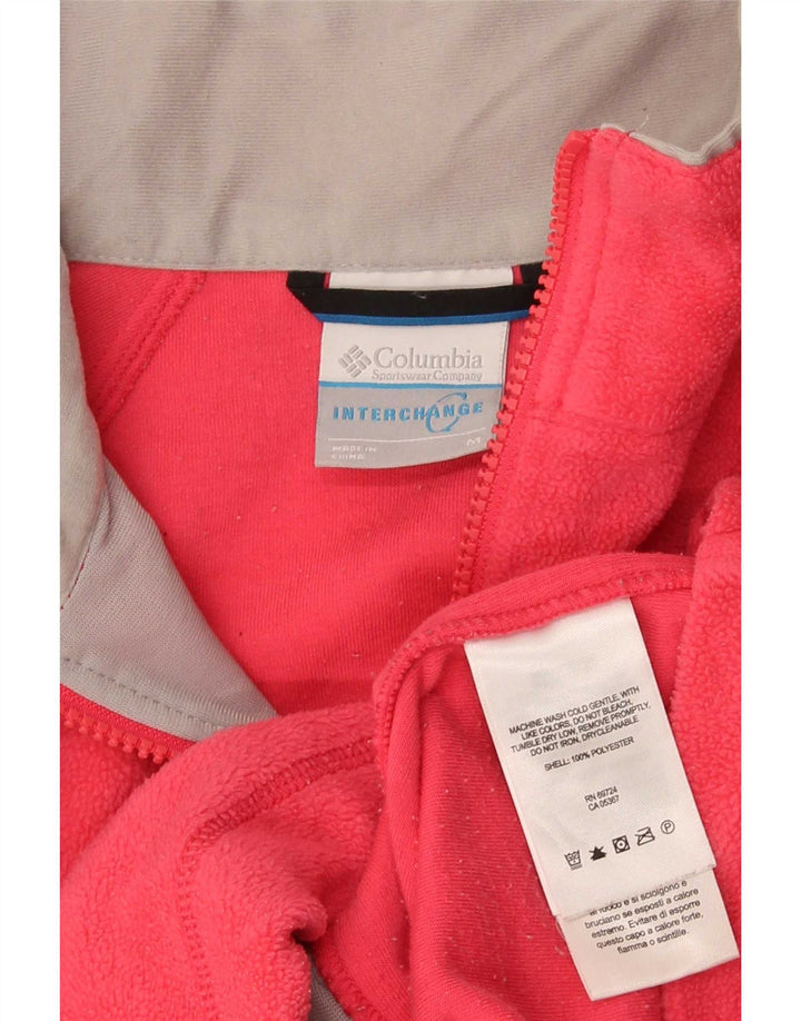 Jachetă fleece Columbia pentru femei UK 12 Poliester roșu mediu