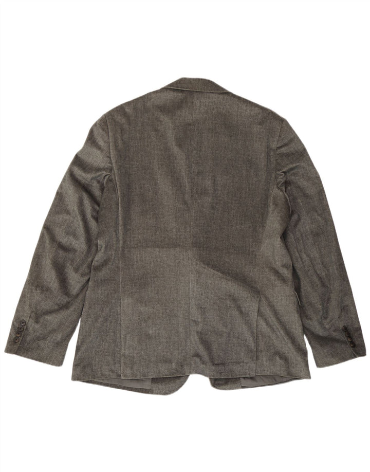 Blazer Armani Collezioni pentru bărbați, cu 2 nasturi, IT 58 4XL, gri cu dungi