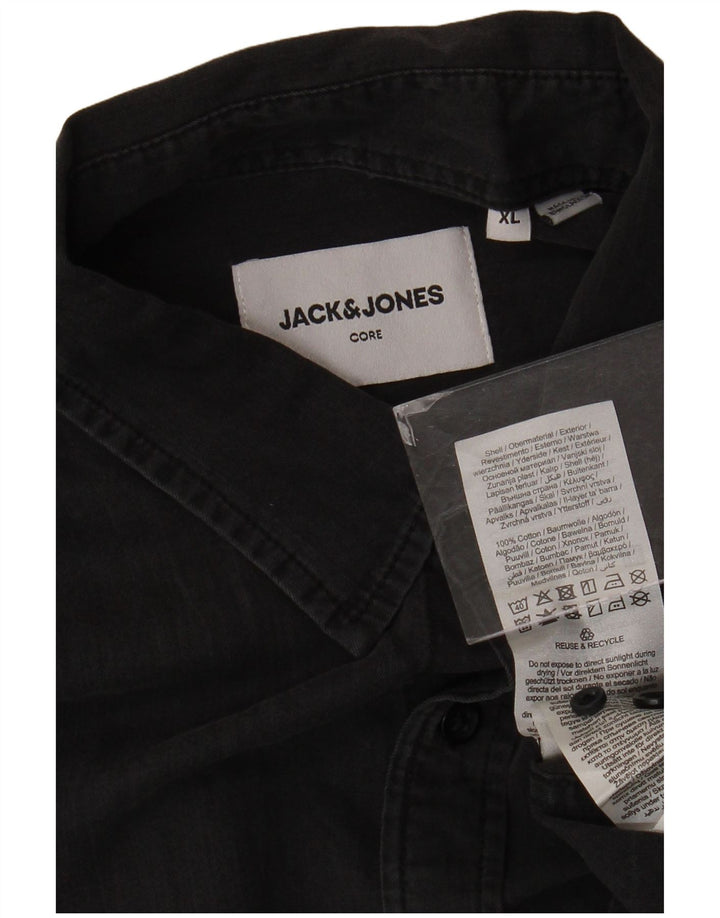 Cămașă Jack & Jones pentru bărbați, XL, bumbac gri