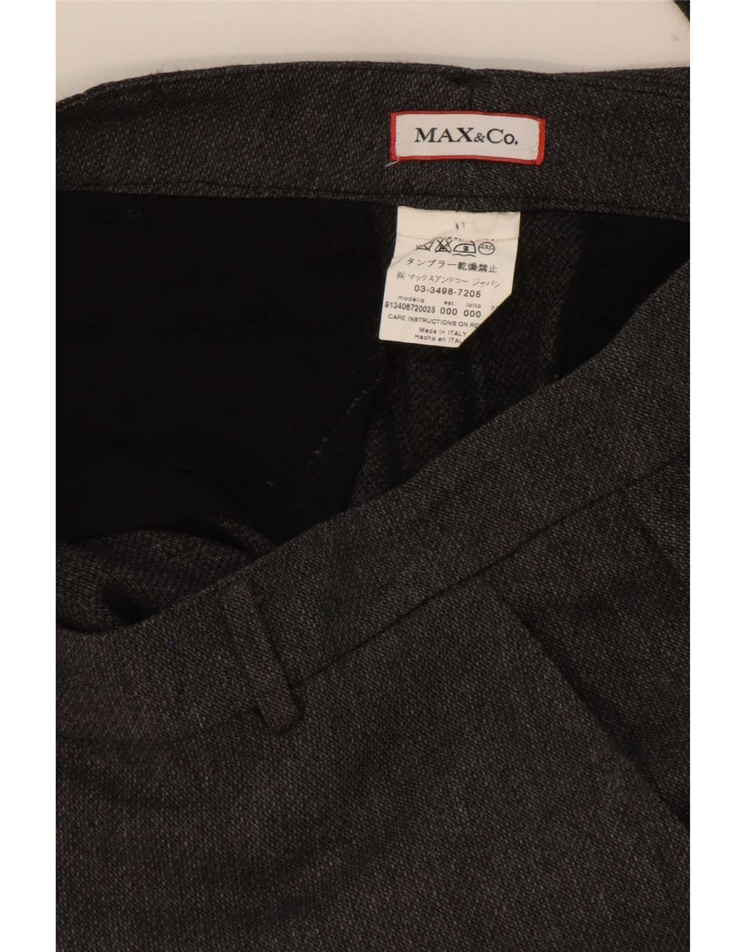 Max & Co. Pantaloni slim pentru femei L30 L25 gri