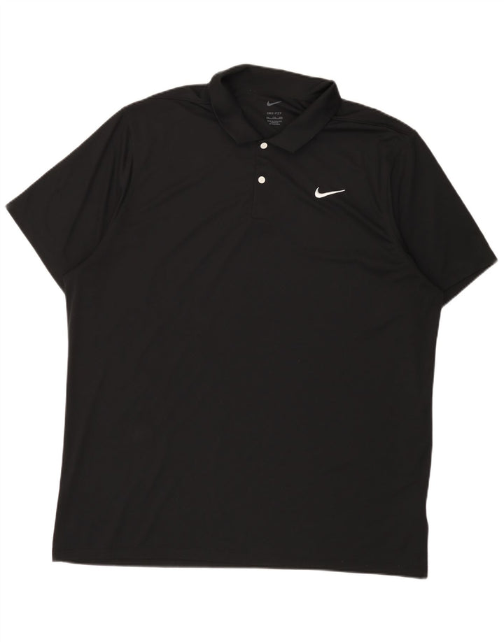 Tricou polo pentru bărbați Nike 2XL, poliester negru