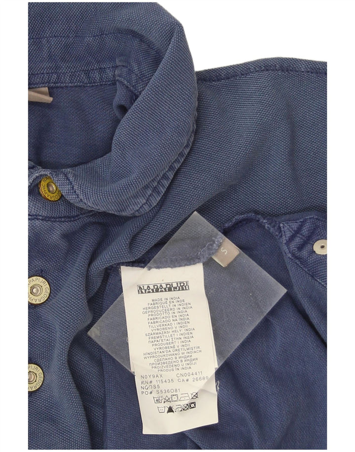 Tricou polo Napapijri pentru bărbați, bumbac, albastru bleumarin