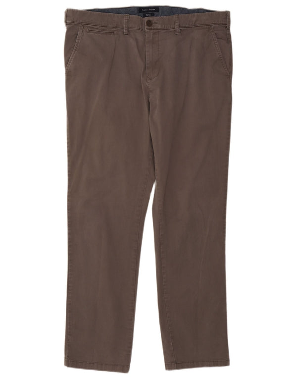 TOMMY HILFIGER Pantaloni chino slim pentru bărbați W38 L29 bumbac gri