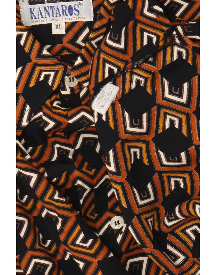 Cămașă Bărbați Kantaros XL Viscoză Geometrică Multicoloră