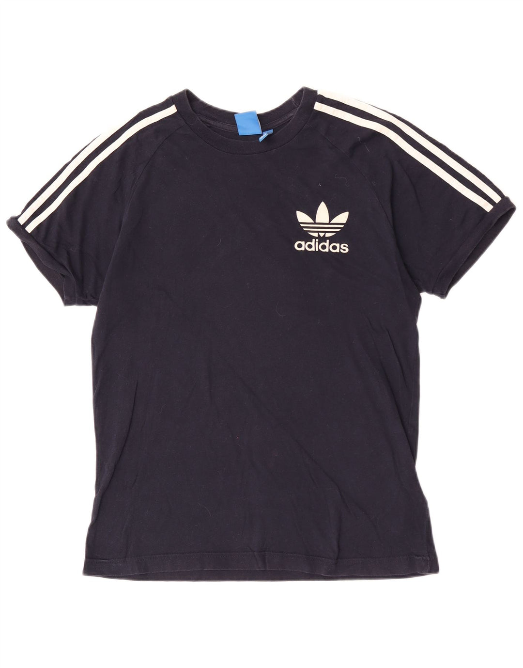 Tricou obișnuit cu mânecă scurtă pentru bărbați Adidas Top mediu din bumbac bleumarin