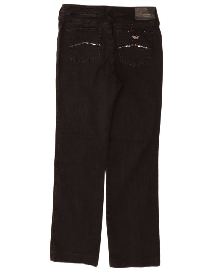 Blugi Drepți Femei ARMANI L29 L29 Bumbac Negru