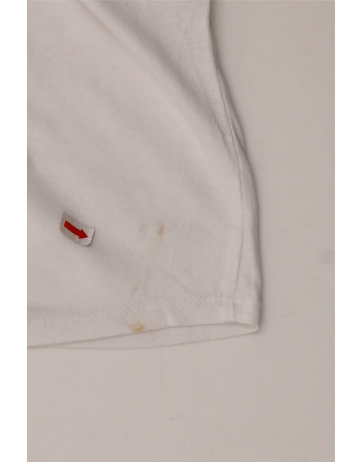 AVIREX Tricou cu grafic crop Top UK 22 2XL Bumbac alb