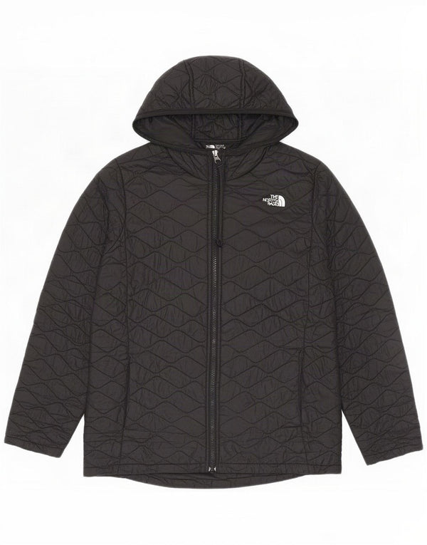 The North Face Jachetă matlasată cu glugă pentru fete 14-15 ani XL Nylon negru