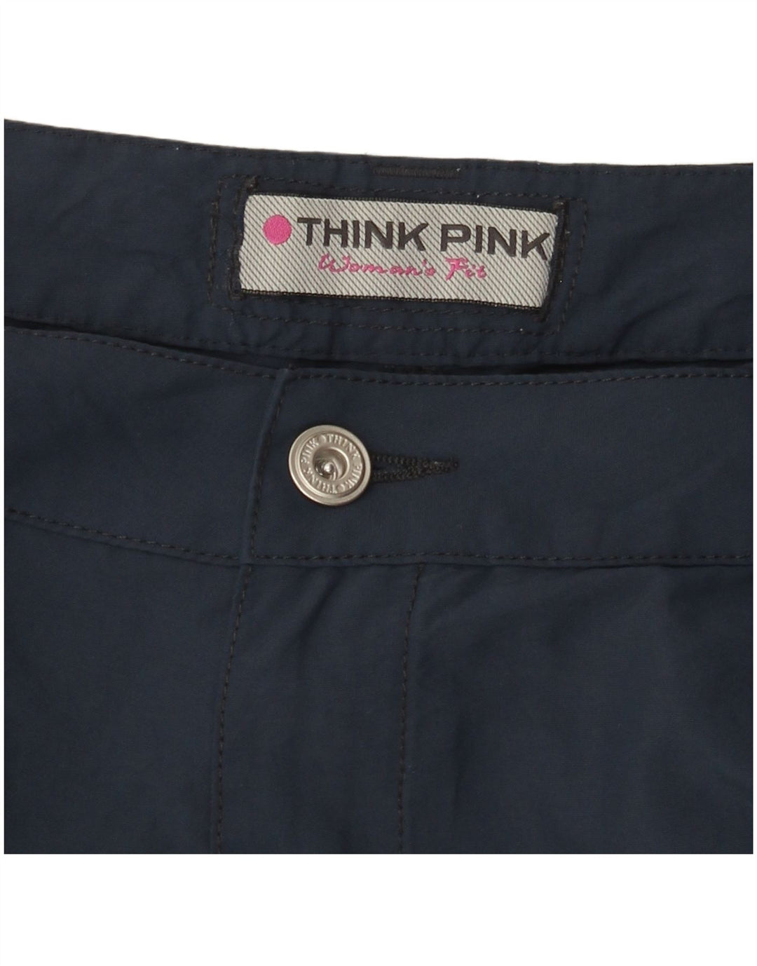 Pantaloni scurti cargo pentru femei THINK PINK W30 Medium Bleumarin