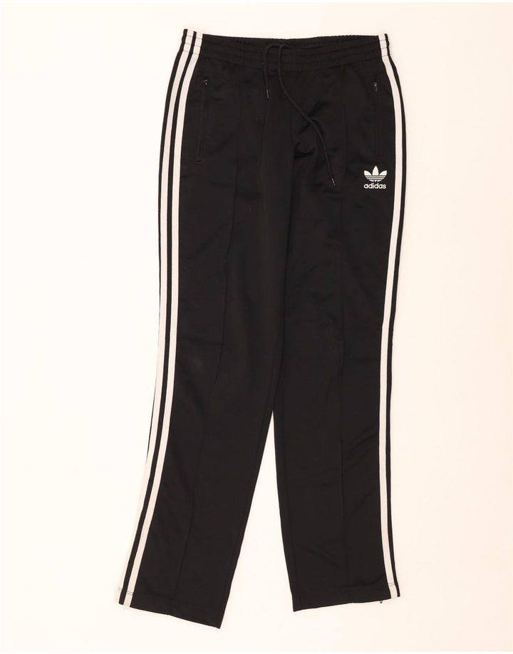 Pantaloni de trening ADIDAS pentru femei UK 8 Poliester negru mic