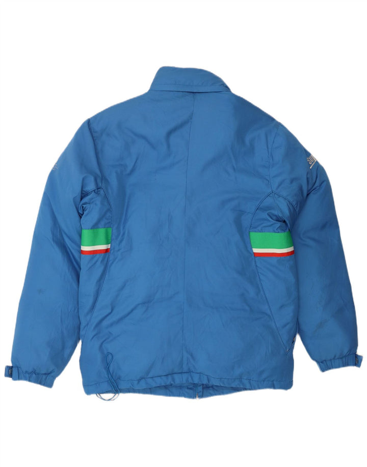 Jachetă căptușită cu grafică pentru bărbați Sergio Tacchini UK 42 XL Albastru Colorblock