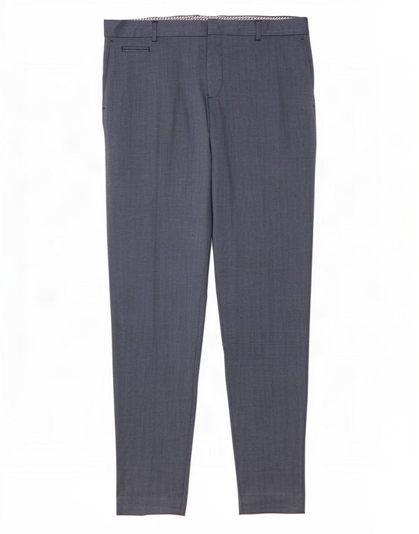 Zara Mens Slim Chino Trousers EU 42 Large W32 L31 Navy Blue