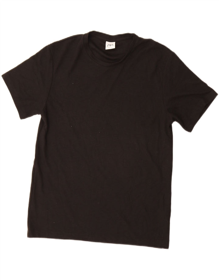 Tricou Bărbați ZARA Top Mare Poliester Negru