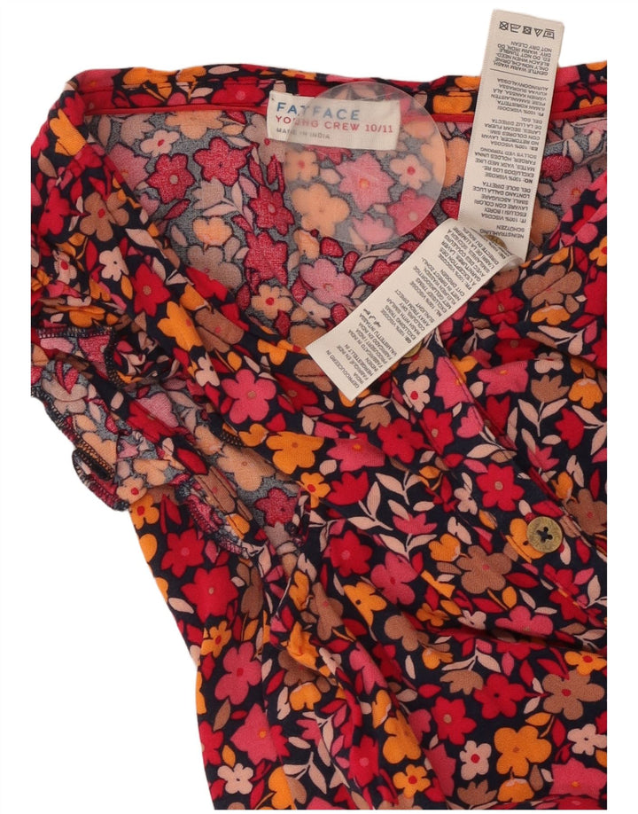 Salopeta Fete FAT FACE 10-11 Ani Multicolor Floral Viscoza