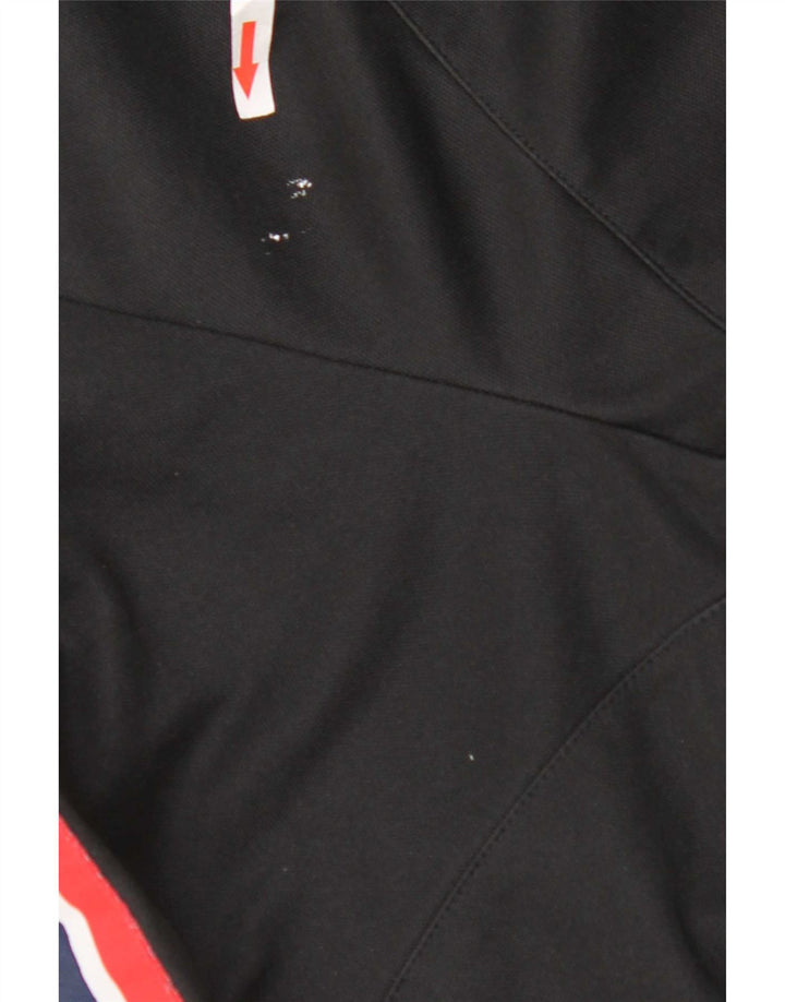 Jachetă de top pentru trening grafic Reebok pentru bărbați, mare, negru, bumbac color bloc