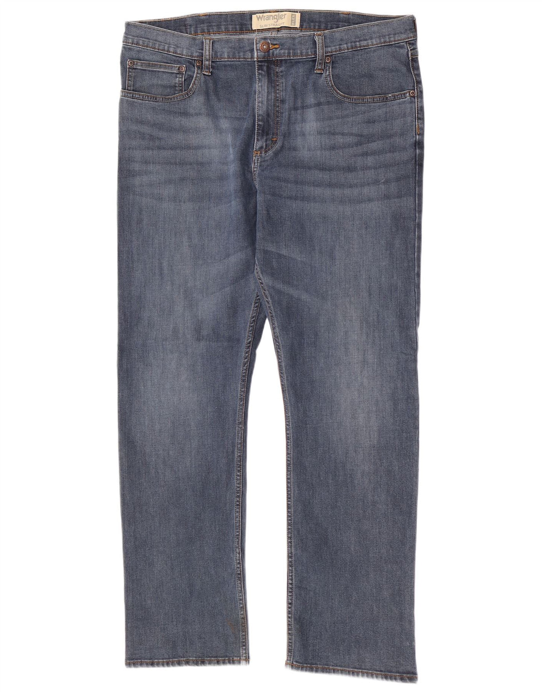 Blugi Wrangler pentru bărbați, subțiri, drepti, W38 L30, albaștri