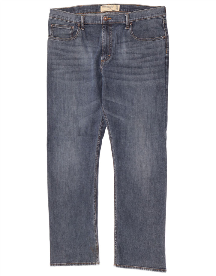 Blugi Wrangler pentru bărbați, subțiri, drepti, W38 L30, albaștri
