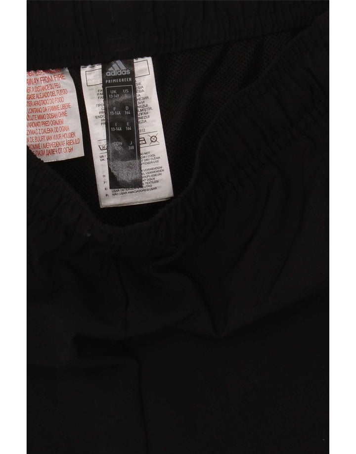 Pantaloni scurți sport adidas băieți 13-14 ani poliester negru