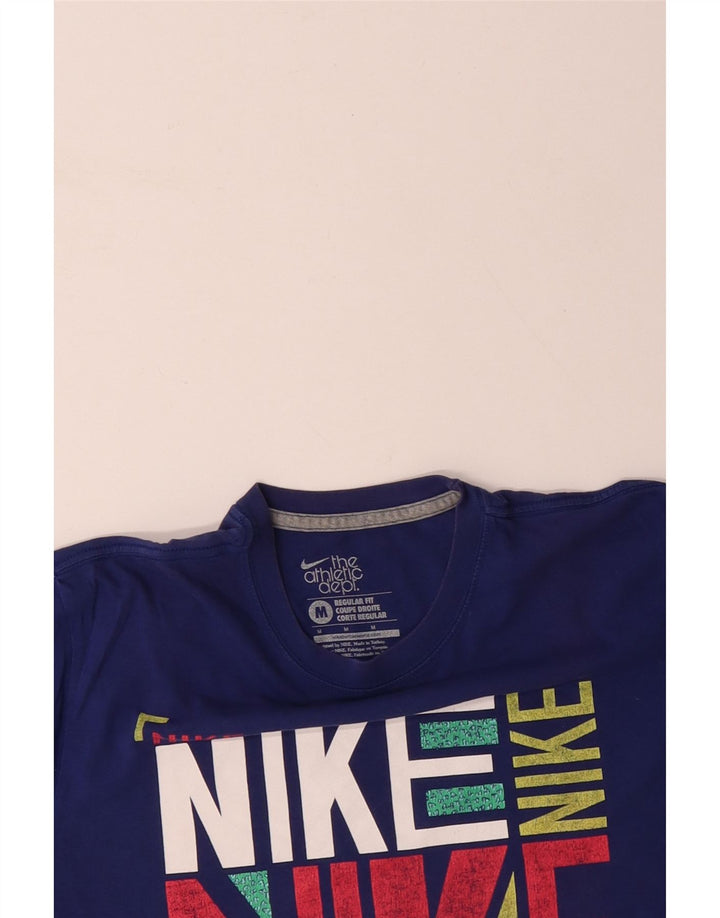 Tricou grafic NIKE pentru bărbați, cu croială obișnuită, bluză medie, bumbac