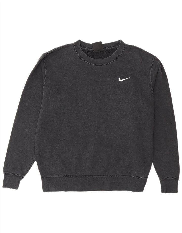 Pulover Nike pentru bărbați, bumbac mediu negru