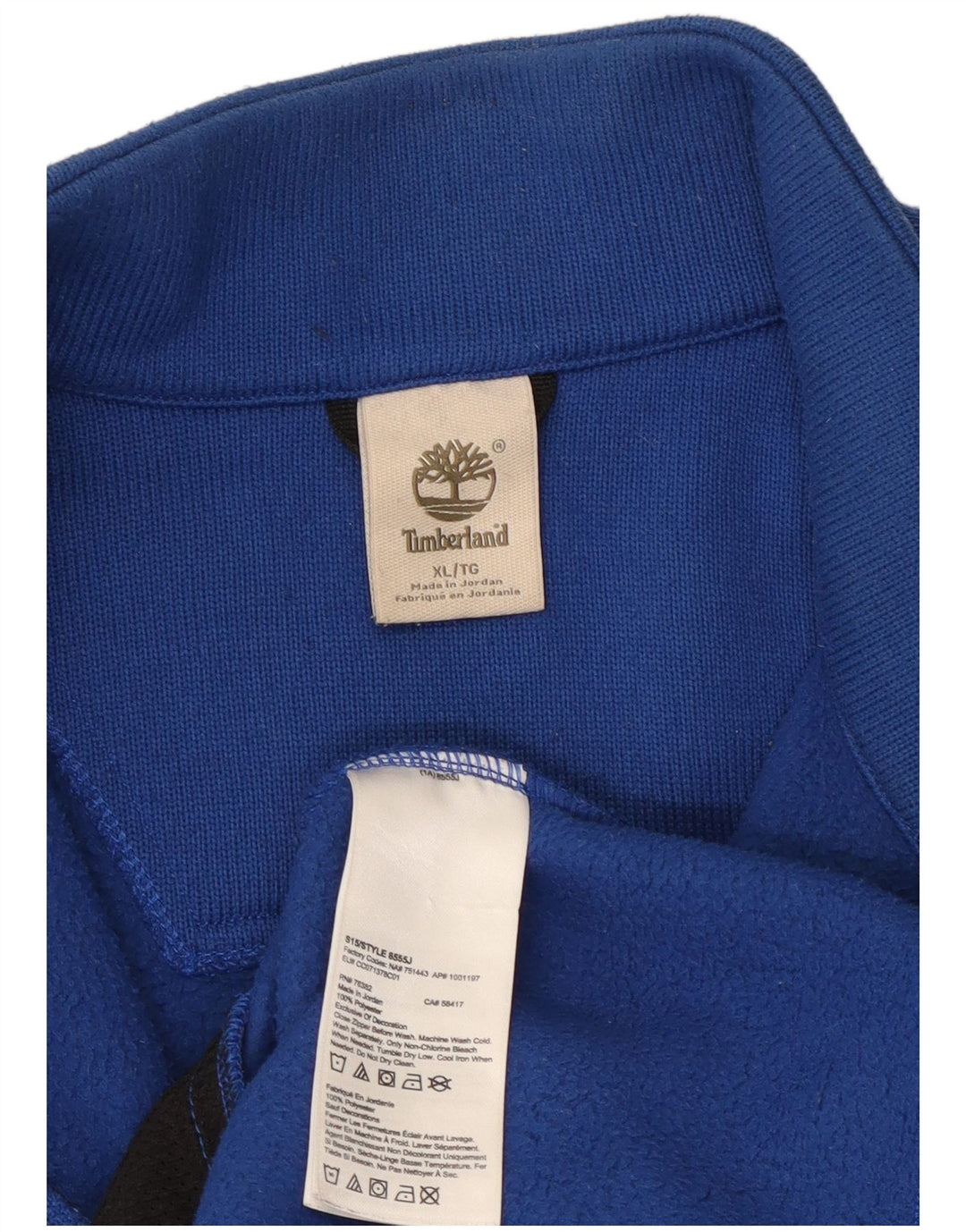 Jachetă de trening pentru bărbați TIMBERLAND, XL, poliester, albastru
