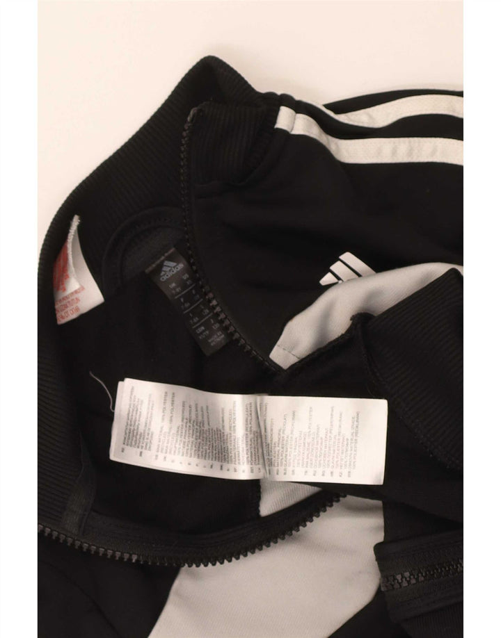 Jachetă de trening pentru băieți Adidas 7-8 ani, negru, poliester